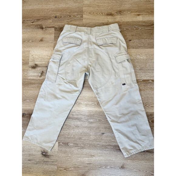 5.11 Tactical Series Men's Cargo Wide Leg Khaki Rip Stop Adj. 35.5" - 39" Work - Picture 4 of 10